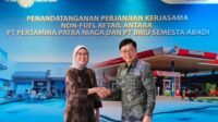Ki Ka Kania Hapsari Manager Non Fuel Retail Business PT Pertamina Patra Niaga Yantje Wongso Direktur PT Biru Semesta Abadi