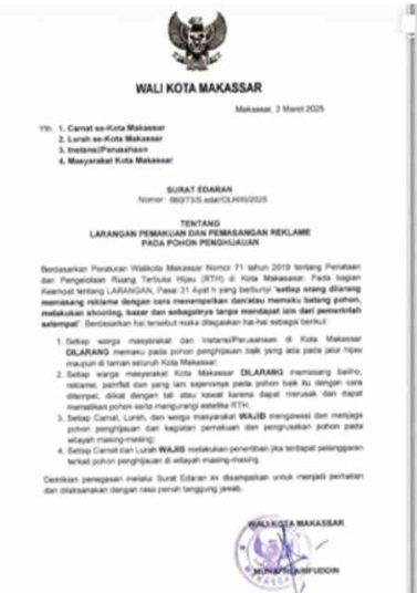 edaran pemkot