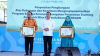 Berhasil Turunkan Angka Stunting Pemprov Sulsel Raih Penghargaan Quick Wins dari KemendukbanggaBKKBN