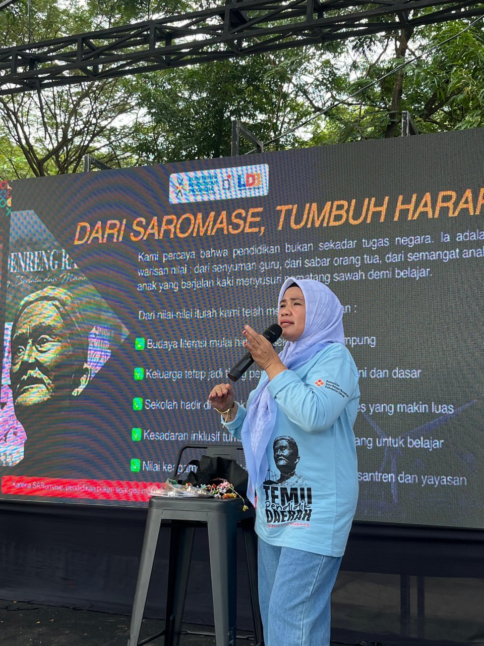 Wabup Sidrap Motivasi Guru dalam Talkshow TPN XII