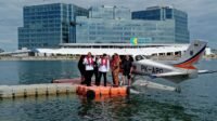 Menhub Dudy Resmikan Uji Coba Penerbangan Seaplane di Makassar