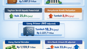 Uang Beredar Tumbuh Positif