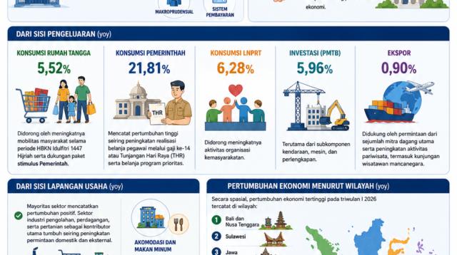 Pertumbuhan Ekonomi Indonesia Tercatat 561