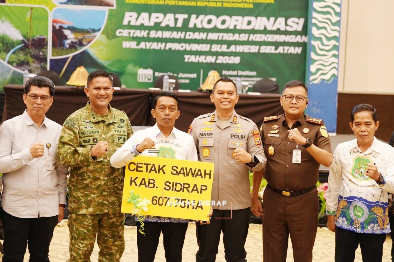 Sidrap Targetkan Cetak Sawah Baru 600 Hektare Bupati Syaharuddin Usulkan Sistem Swakelola