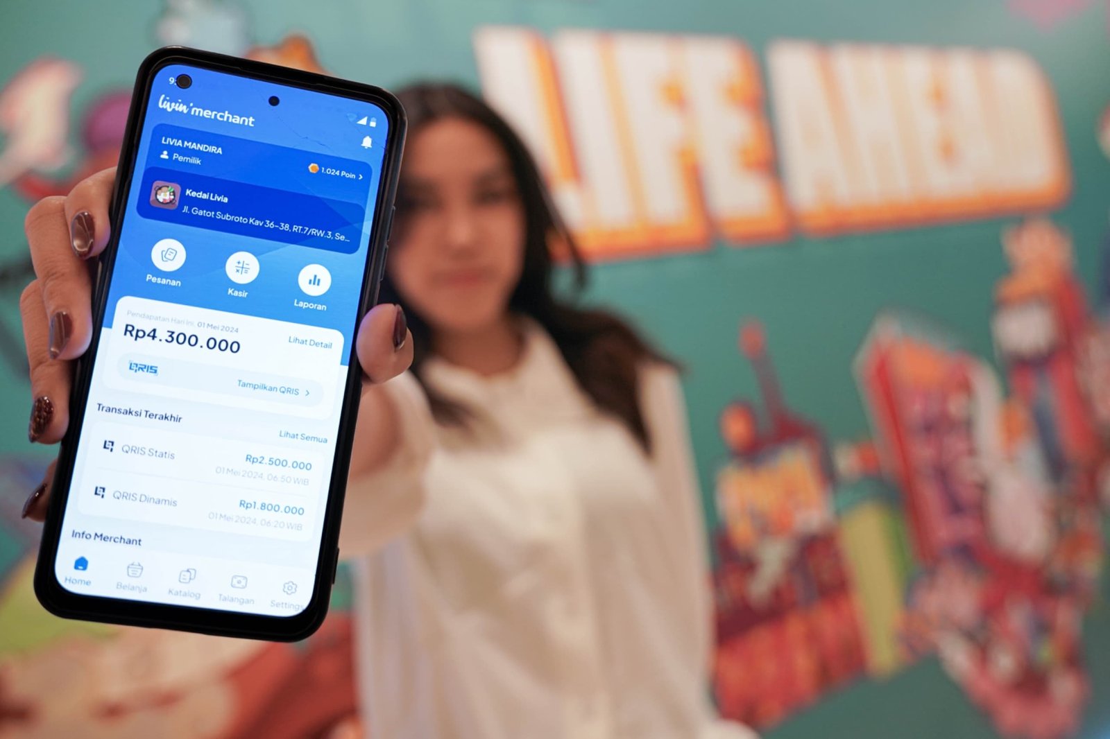 63 Pengguna Livin Merchant Berada di Non Urban Bank Mandiri Genjot Digitalisasi UMKM