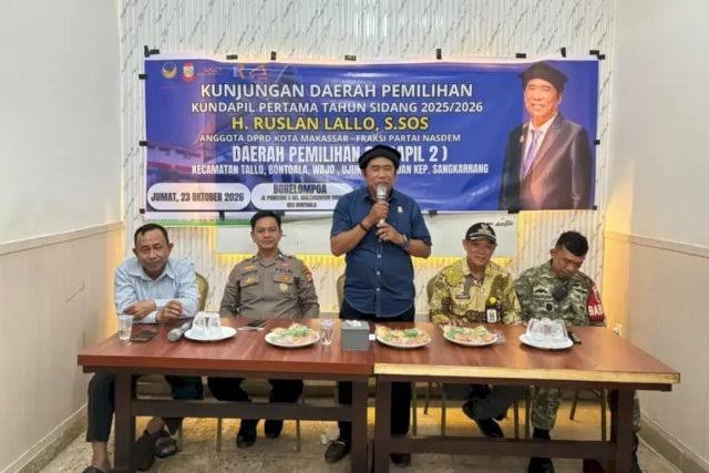 Anggota DPRD Makassar Ruslan Lallo Lakukan Evaluasi Program Lewat Kundapil
